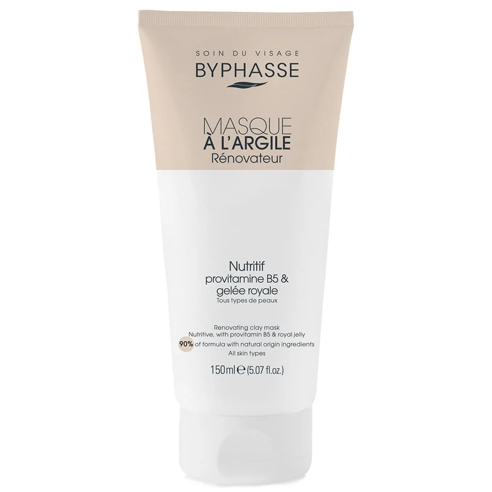 BYPHASSE Masque à L’argile Rénovateur Tous Types de Peaux 150 ml