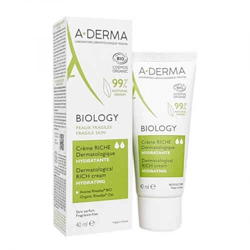 A-DERMA BIOLOGY Creme riche hydratante peaux fragiles 40ml