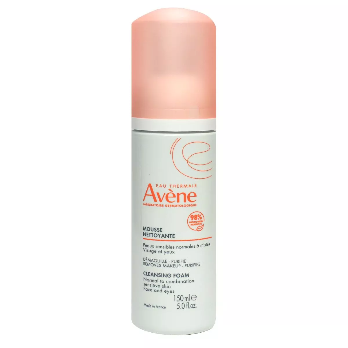 AVENE Mousse Nettoyante Visage et Yeux 150ml