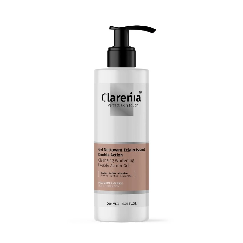 CLARENIA Gel Nettoyant Eclaircissant Double Action PNS 200 ml