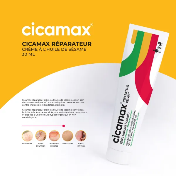 CICAMAX Reparateur Creme à l’Huile de Sesame 30ml
