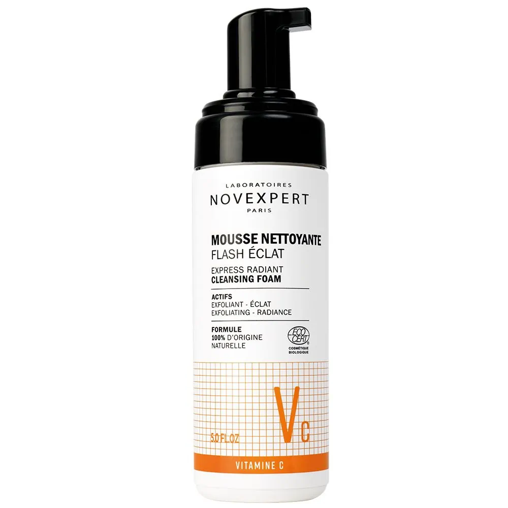 NOVEXPERT Mousse Nettoyante Flash Eclat 150ml vitamine C